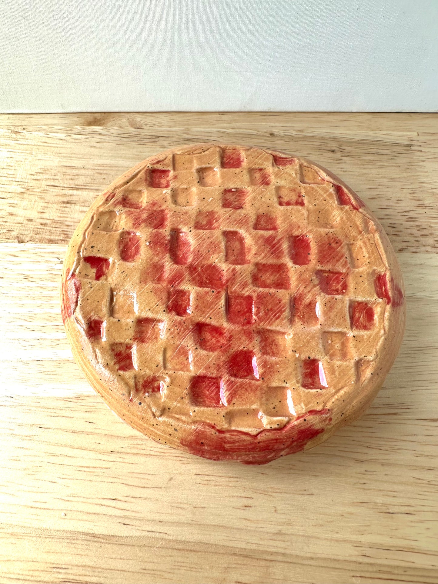 Cherry Pie Lidded Trinket Dish