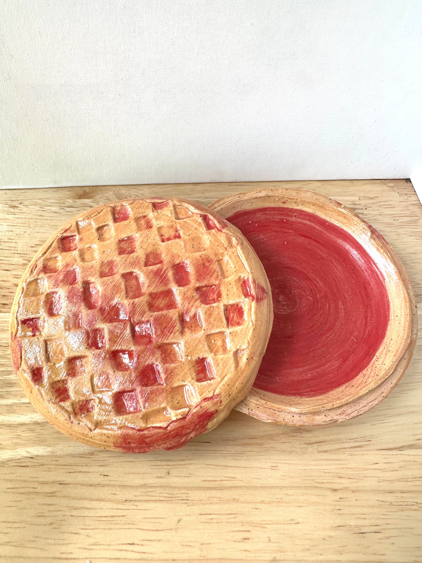 Cherry Pie Lidded Trinket Dish