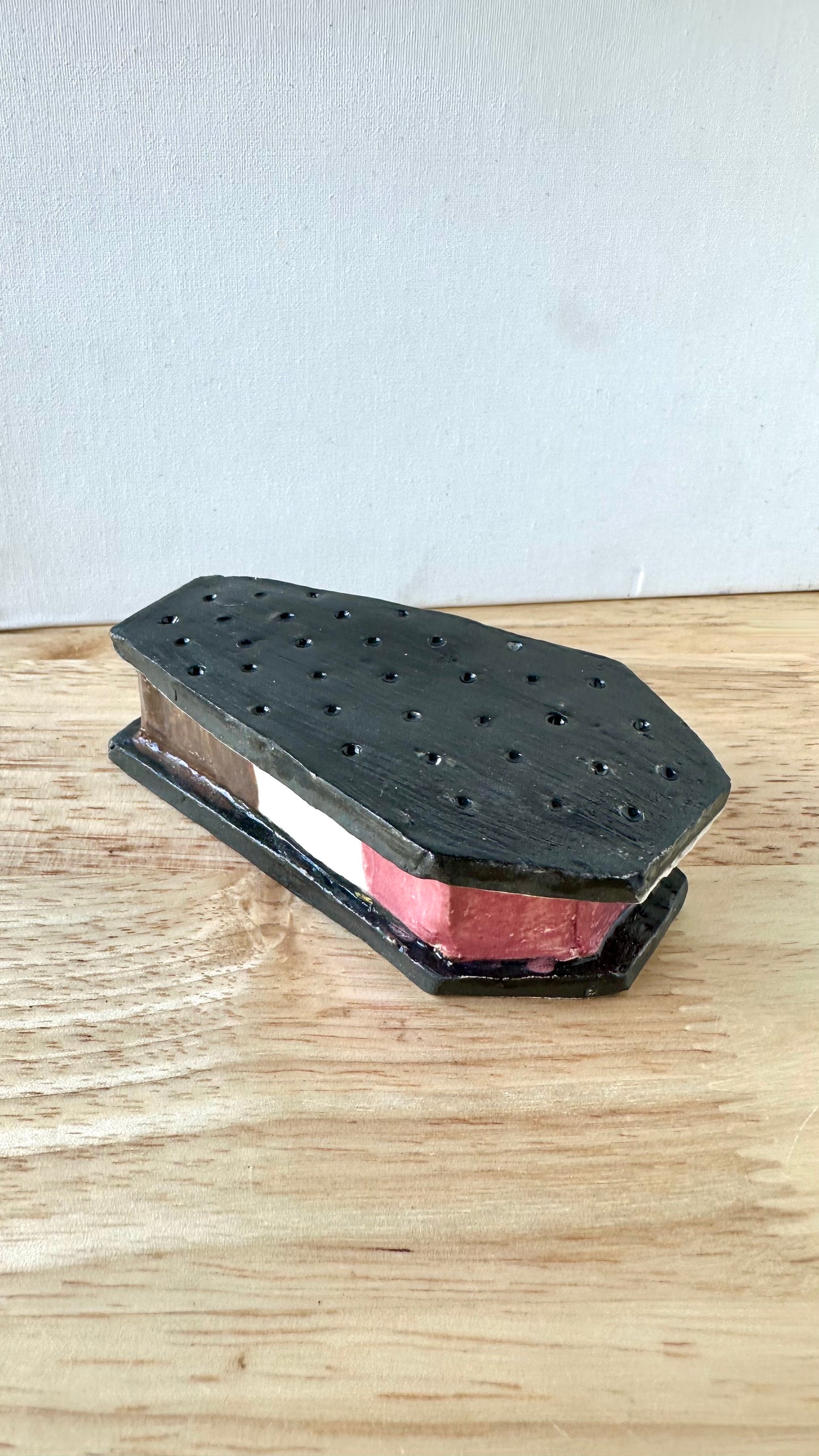 Ice Cream Sandwich Coffin Lidded Trinket Dish