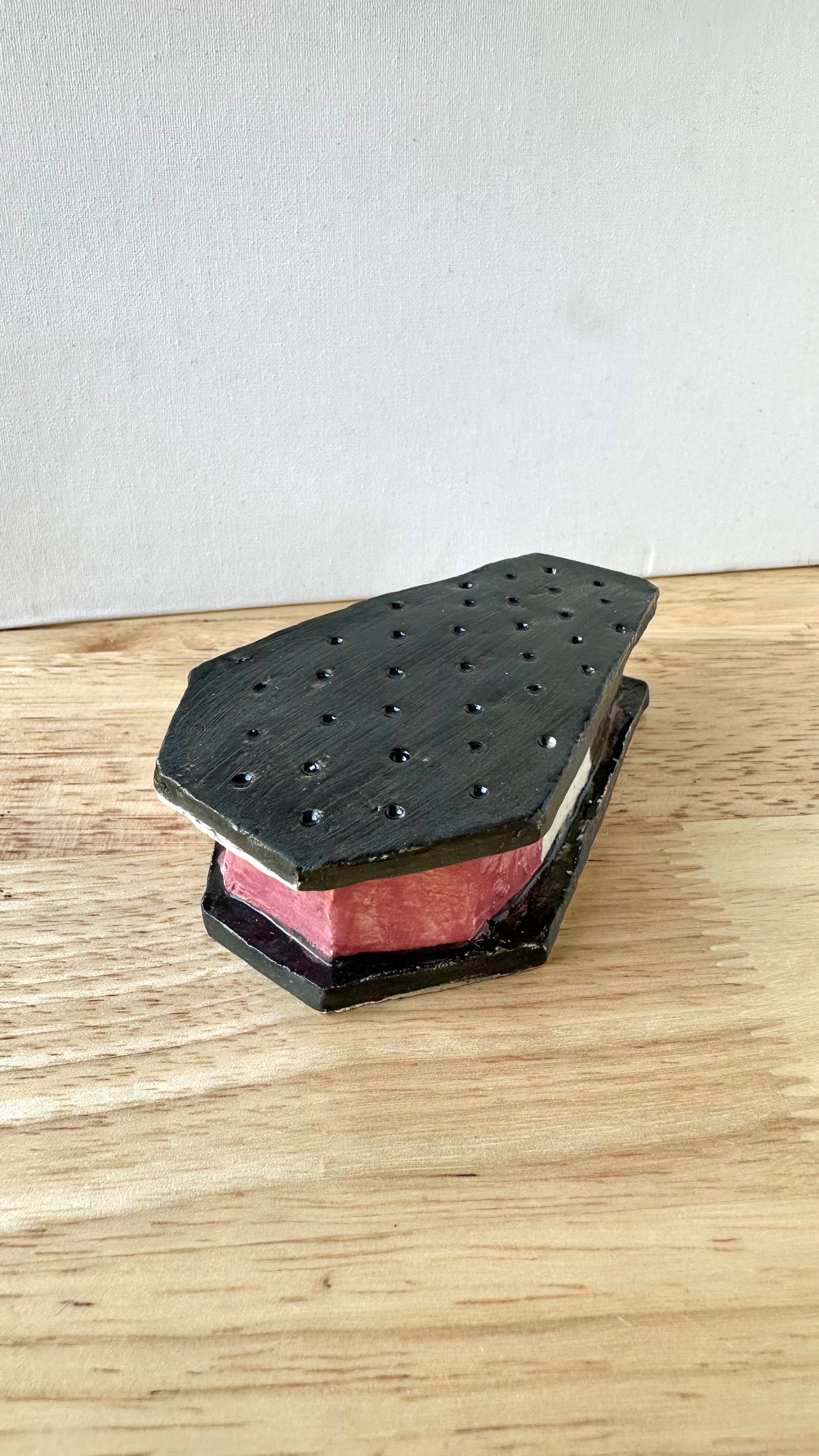 Ice Cream Sandwich Coffin Lidded Trinket Dish