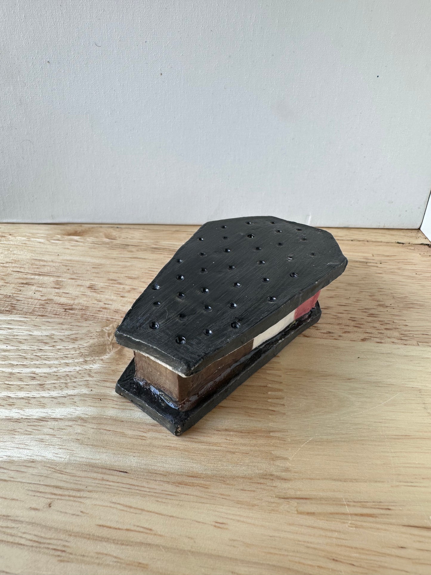 Ice Cream Sandwich Coffin Lidded Trinket Dish